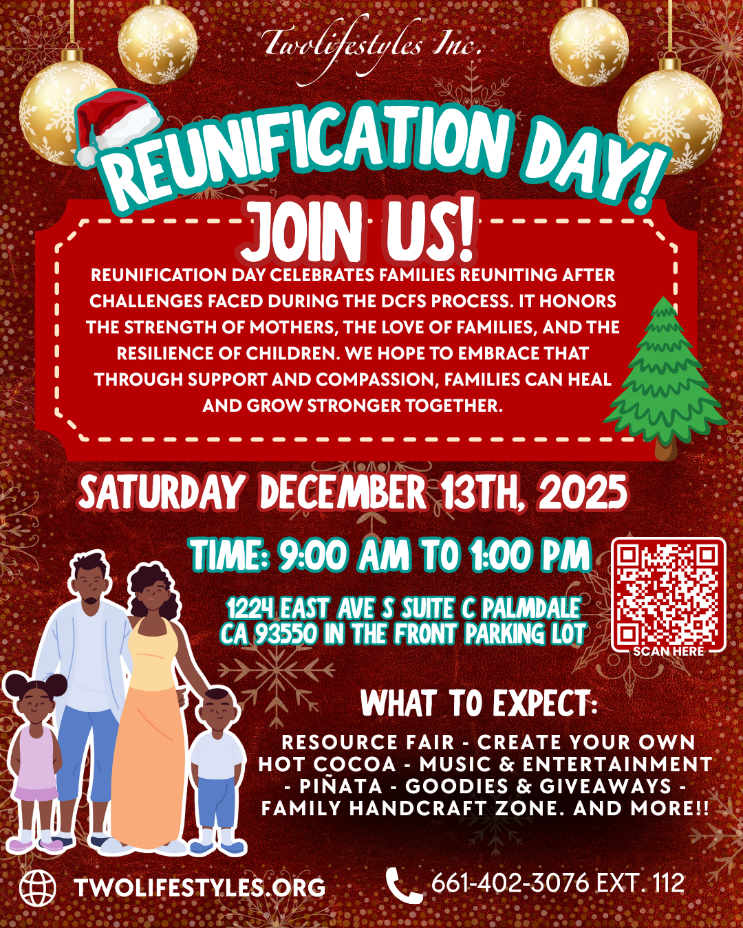 Families celebrating at Reunification Day